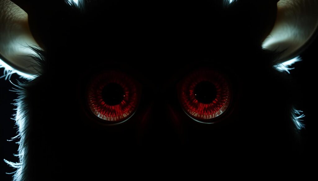 Furby eyes triggering fear response