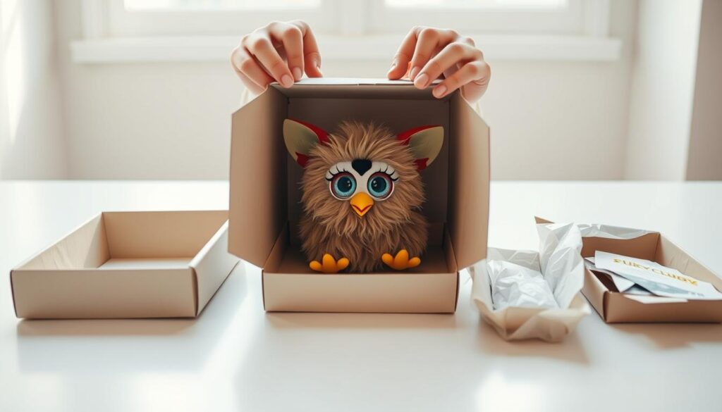 Unboxing Furby for initial setup